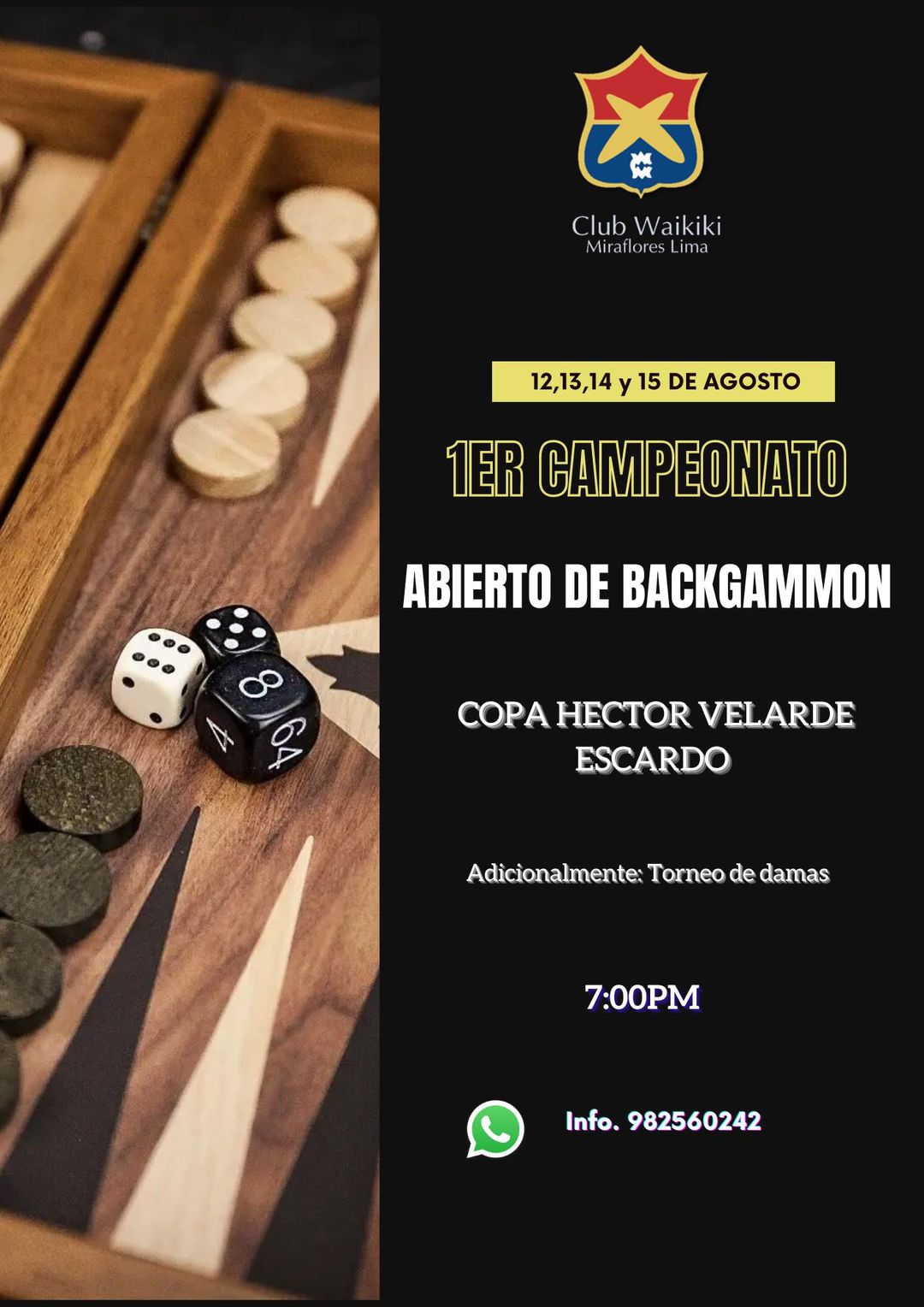 1era campeonato Backgammon